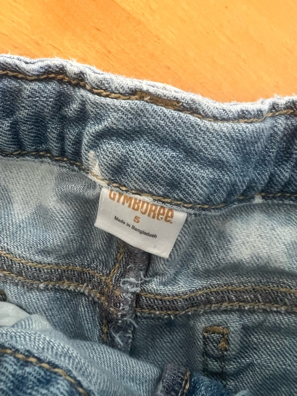 Gymboree Light Blue Star Print Denim Shorts - Picture 2 of 4